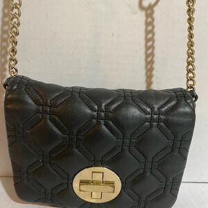Kate spade black pebbled leather crossbody handbag